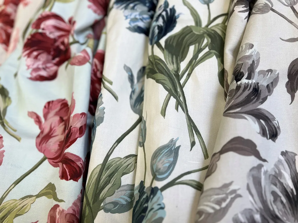 Laura Ashley Gosford floral fabric, a print that suits a flat Roman blind
