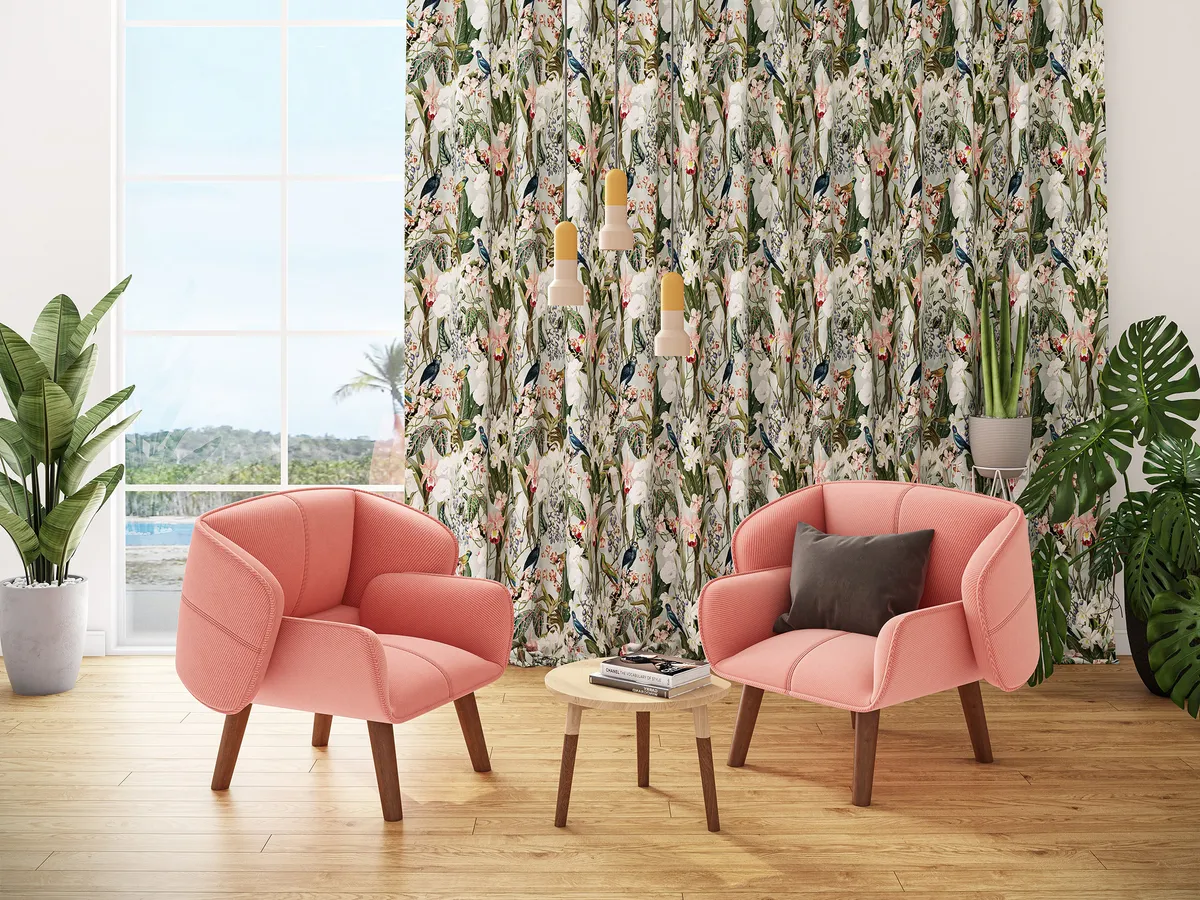 Maurice Kain Kalani botanical print fabric